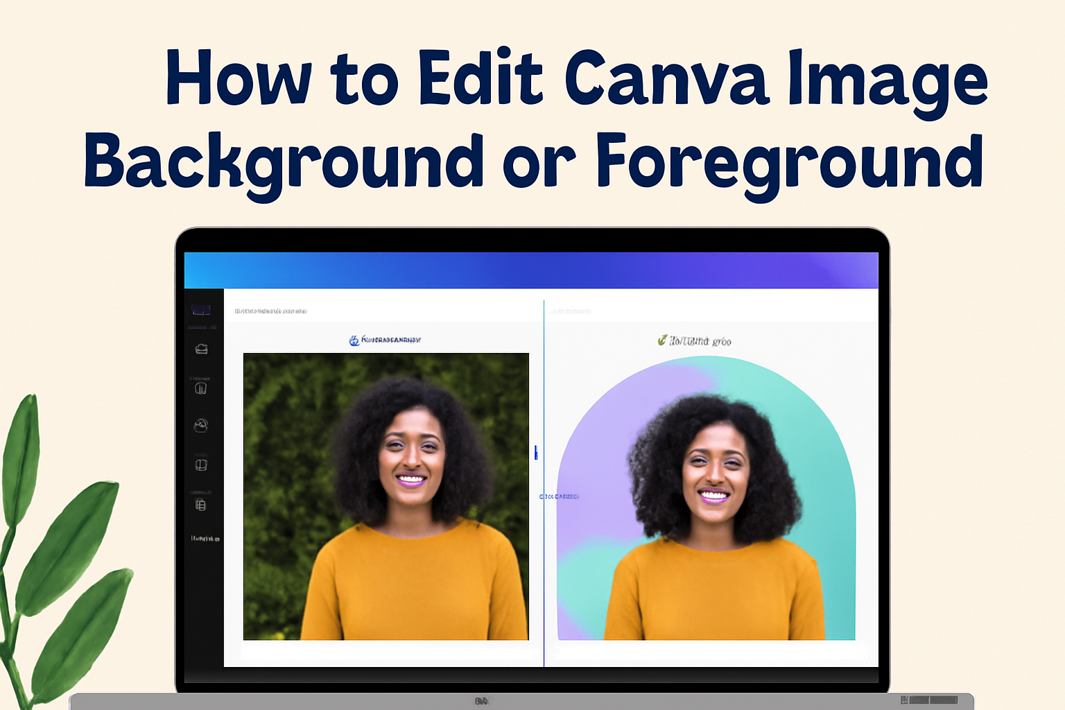 How to Edit Canva Image Background or Foreground