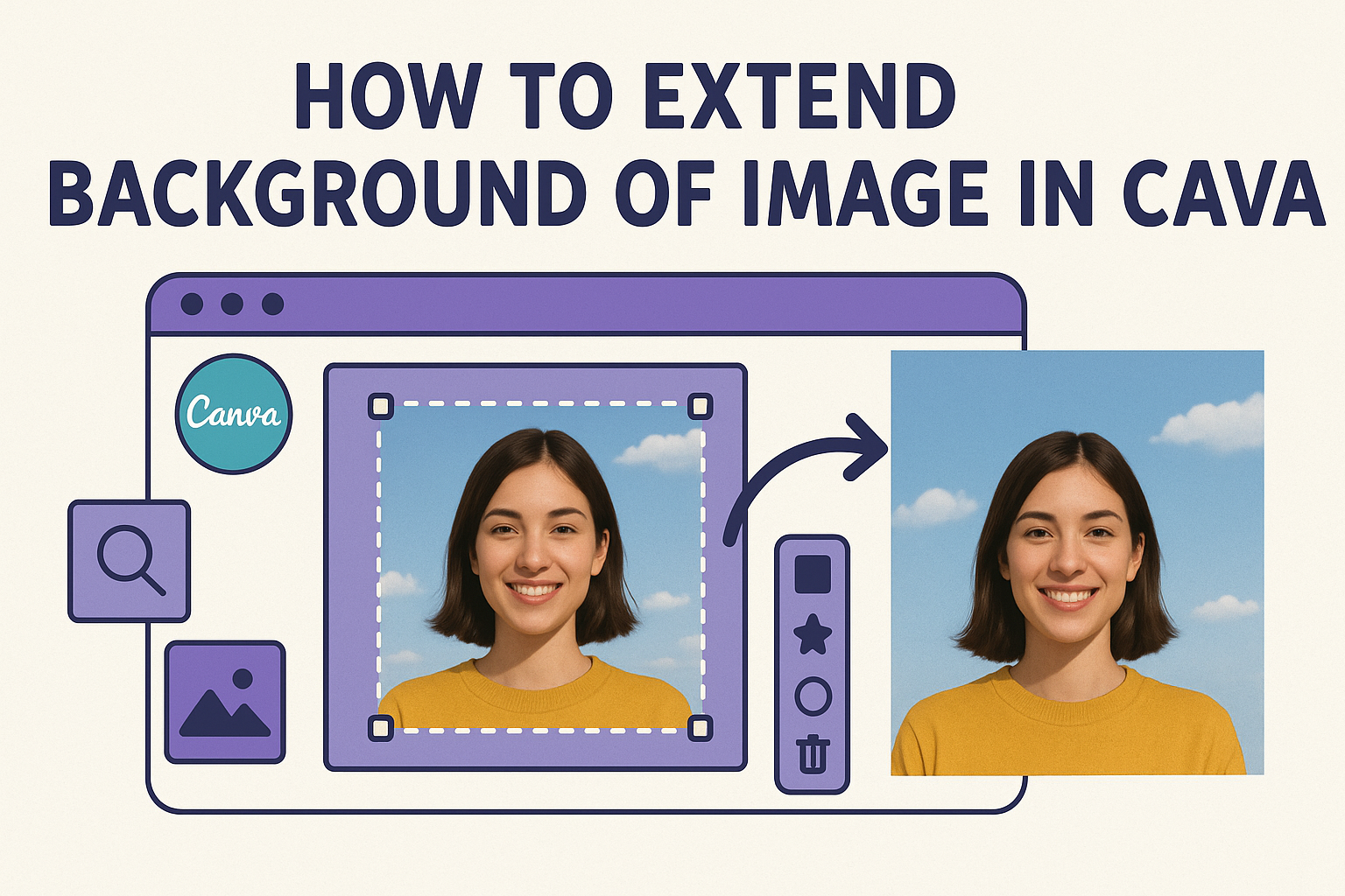 How to Extend Background of Image in Canva