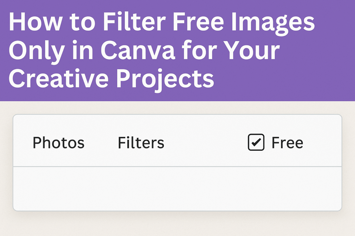 How to Filter Free Images Only in Canva for Your Creative Projects ...