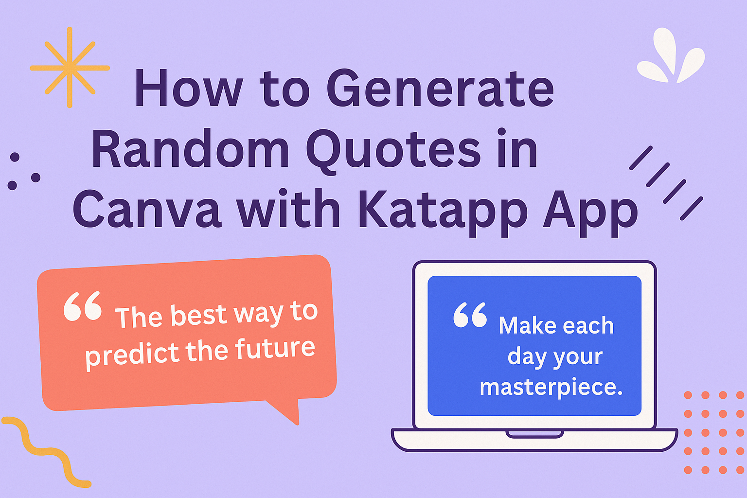 How to Generate Random Quotes in Canva with Katapp App