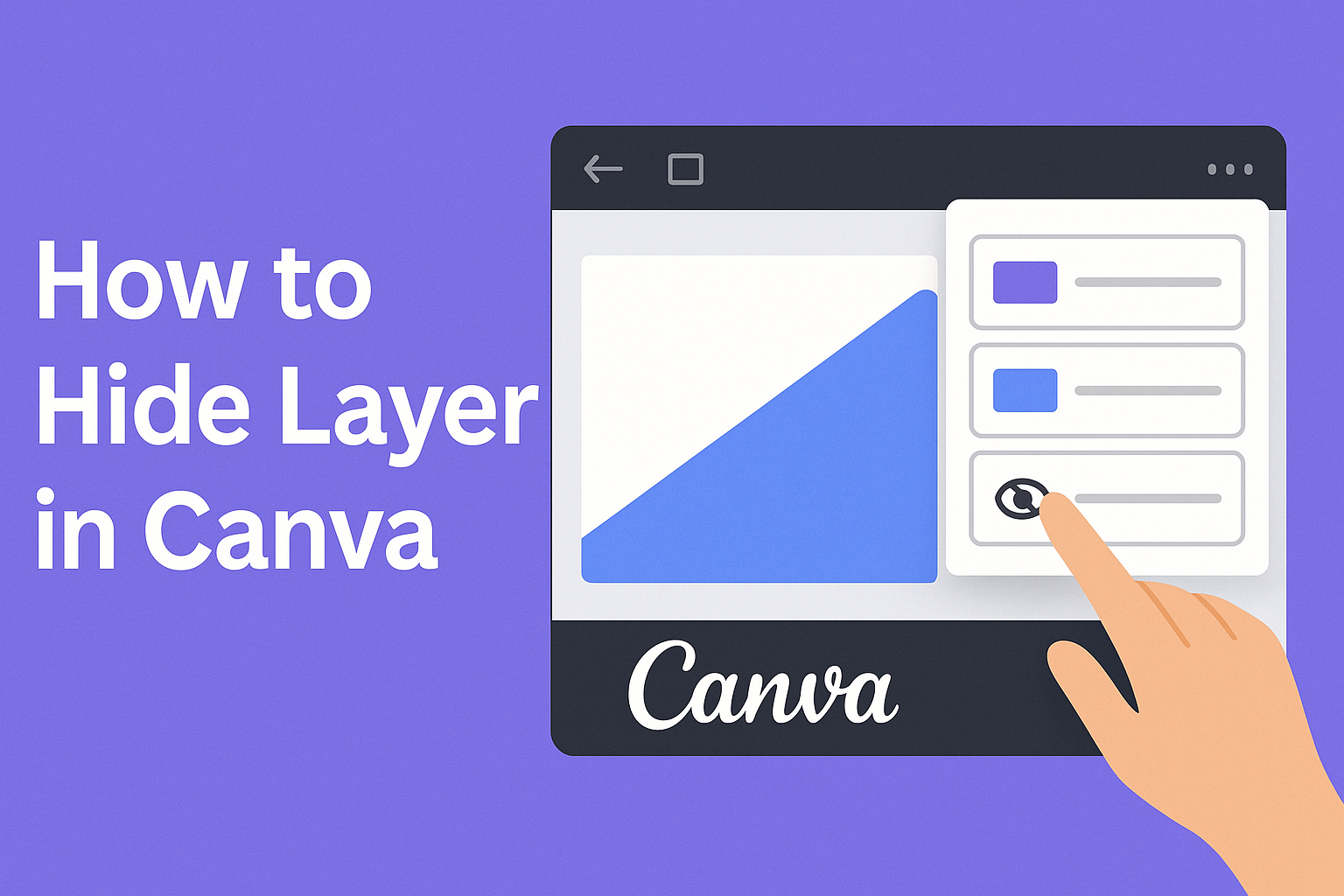 How to Hide Layer in Canva