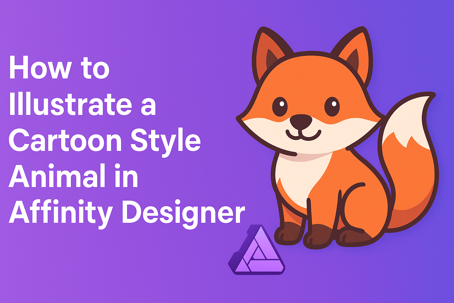 How to Illustrate a Cartoon Style Animal in Affinity Designer