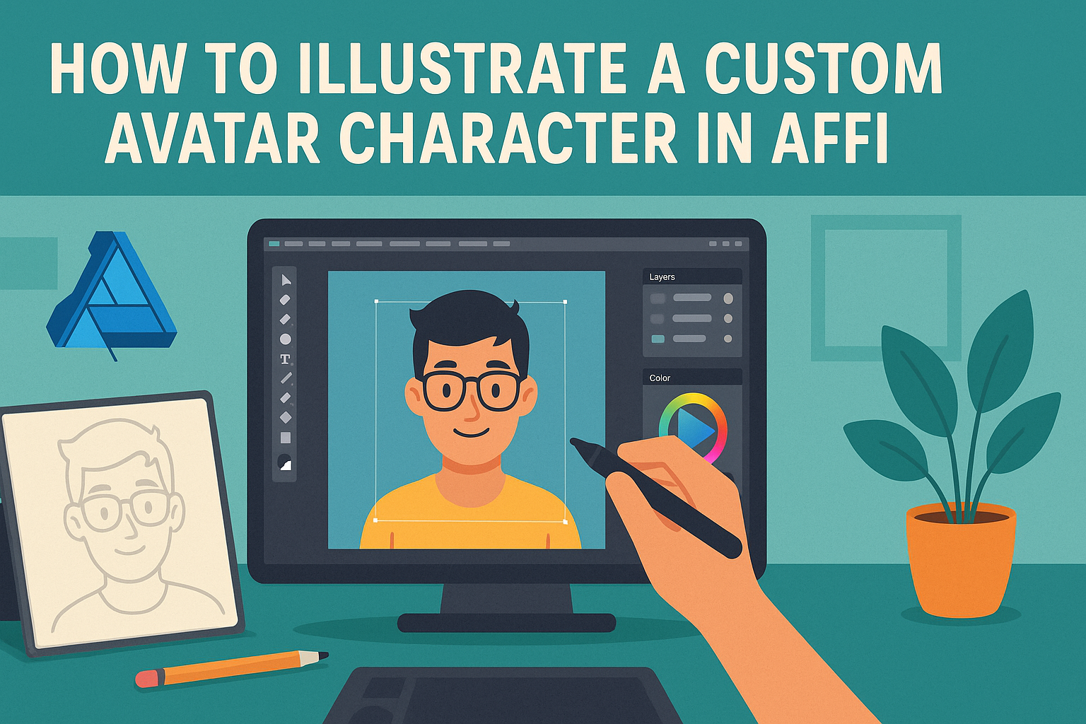 How to Illustrate a Custom Avatar Character in Affinity Designer