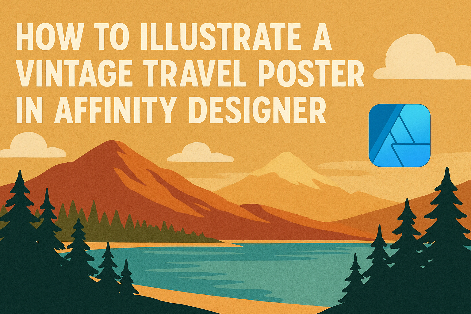 How to Illustrate a Vintage Travel Poster in Affinity Designer