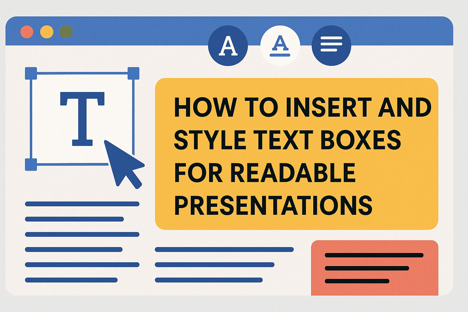 How to Insert and Style Text Boxes for Readable Presentations