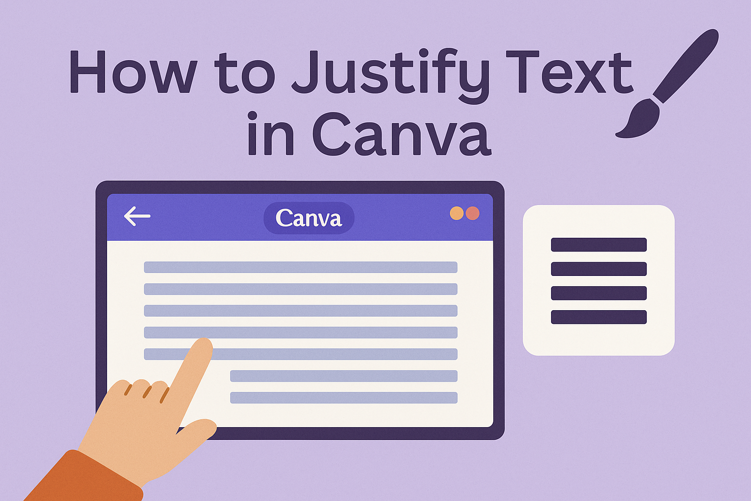 How to Justify Text in Canva