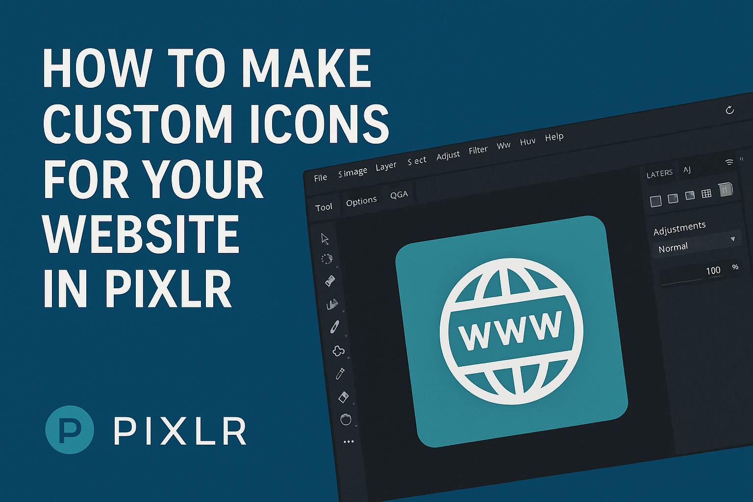 How to Make Custom Icons for Your Website in Pixlr