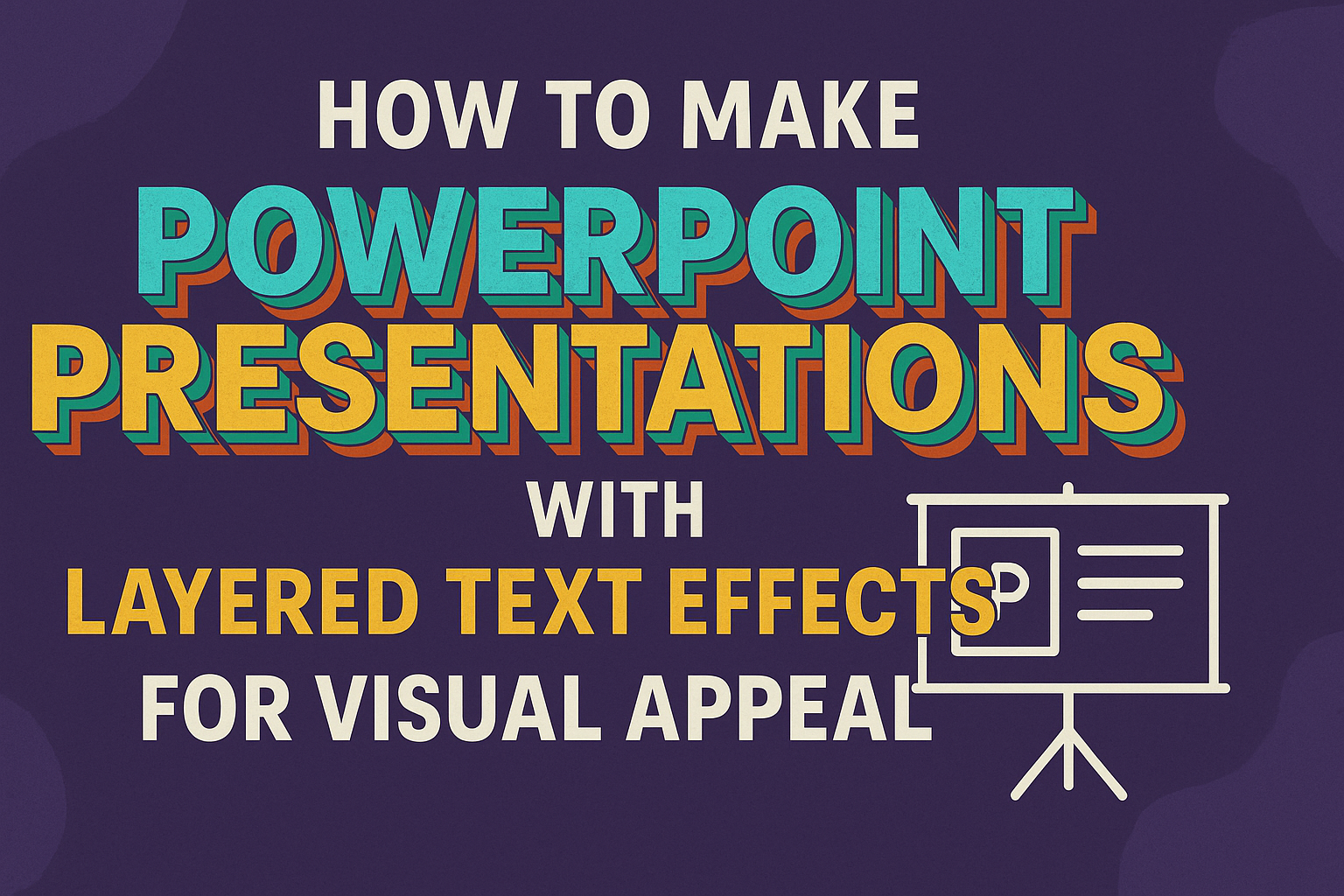 How to Make PowerPoint Presentations with Layered Text Effects for Visual Appeal