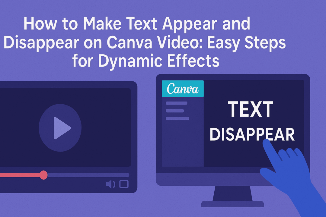 How to Make Text Appear and Disappear on Canva Video