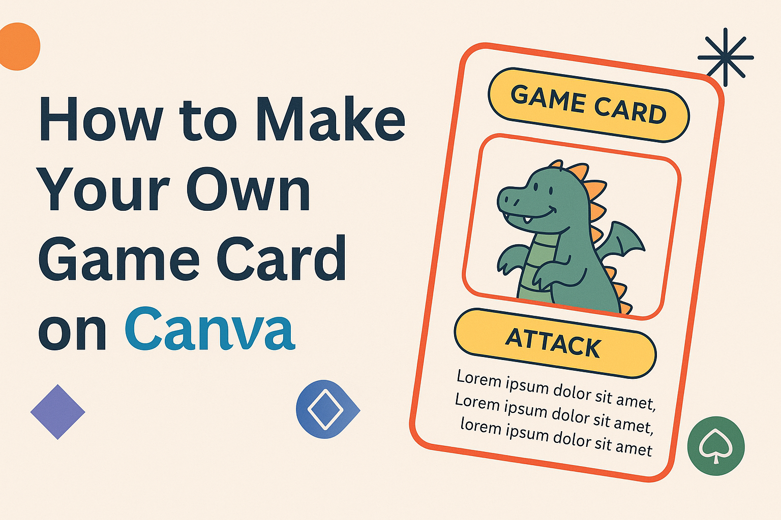How to Make Your Own Game Card on Canva