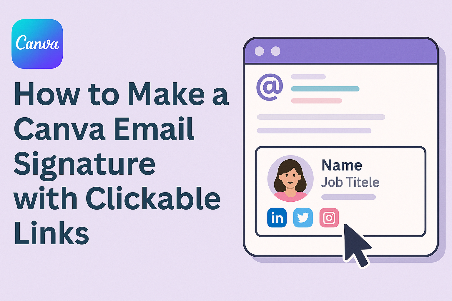 How to Make a Canva Email Signature with Clickable Links