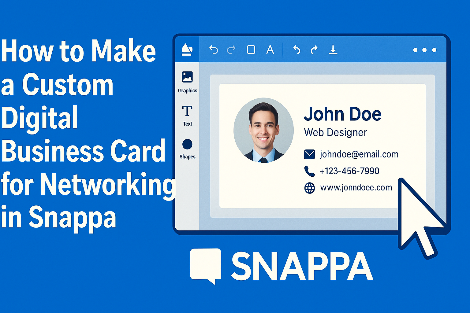 How to Make a Custom Digital Business Card for Networking in Snappa