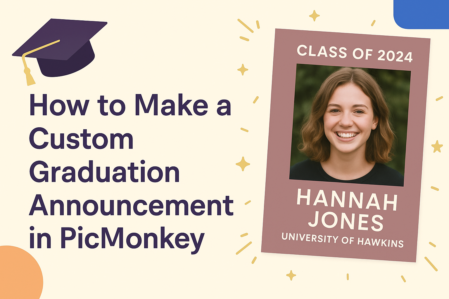 How to Make a Custom Graduation Announcement in PicMonkey