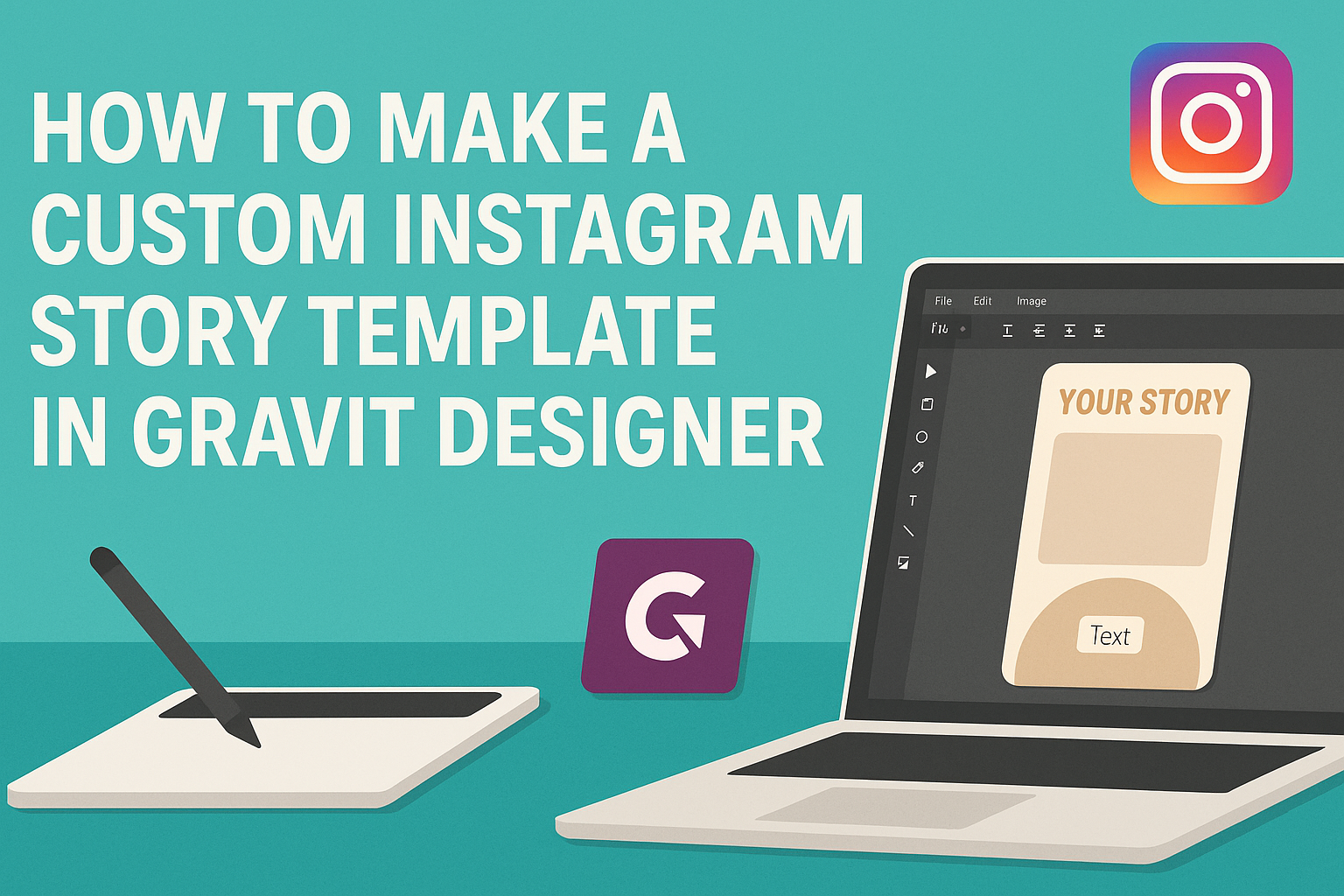 How to Make a Custom Instagram Story Template in Gravit Designer
