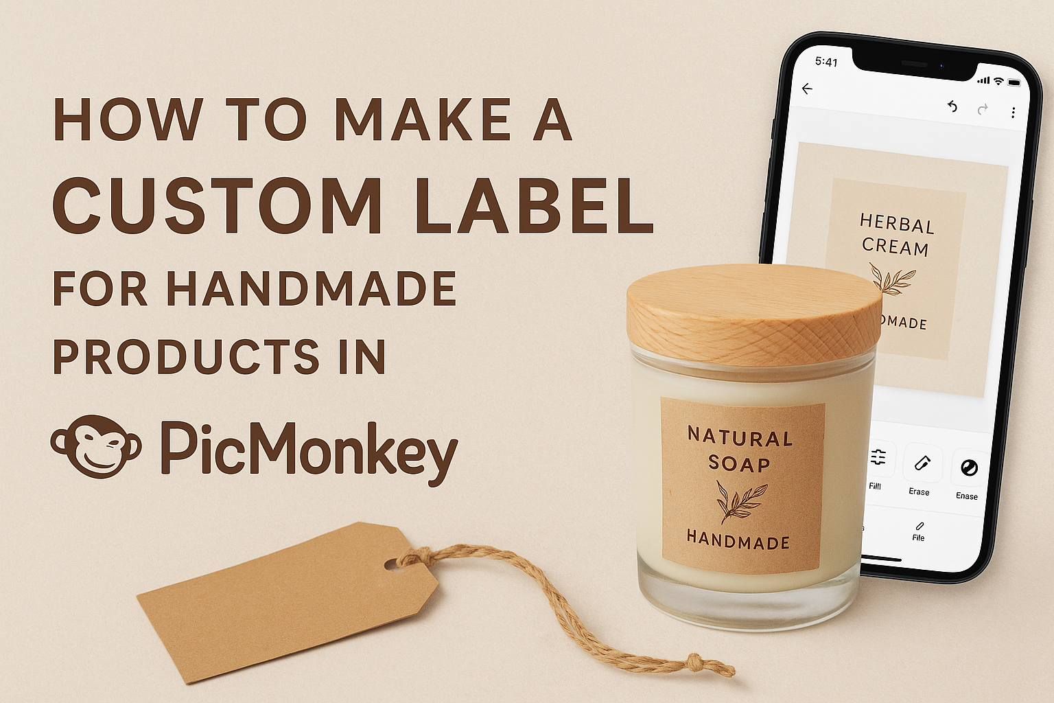 How to Make a Custom Label for Handmade Products in PicMonkey