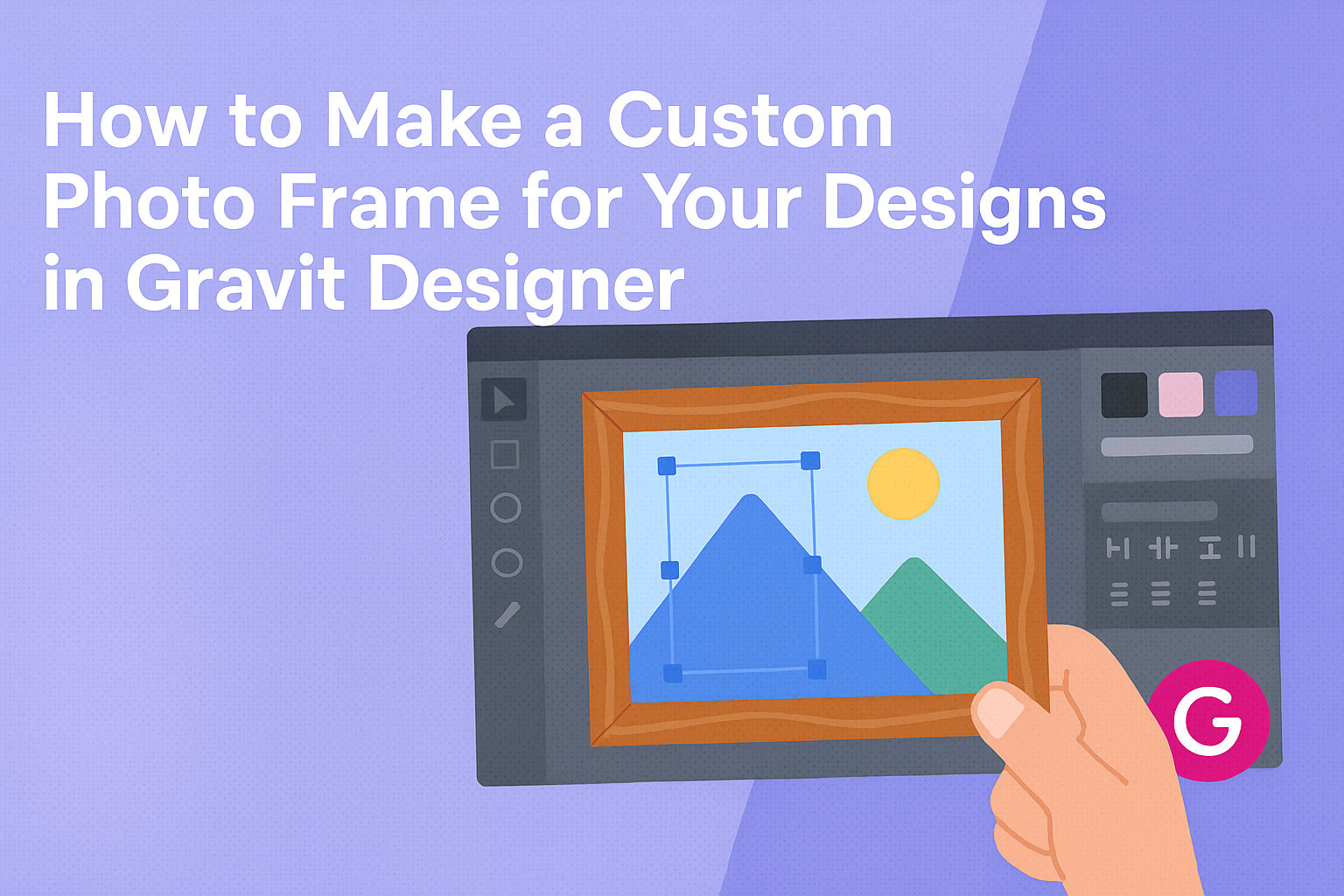How to Make a Custom Photo Frame for Your Designs in Gravit Designer