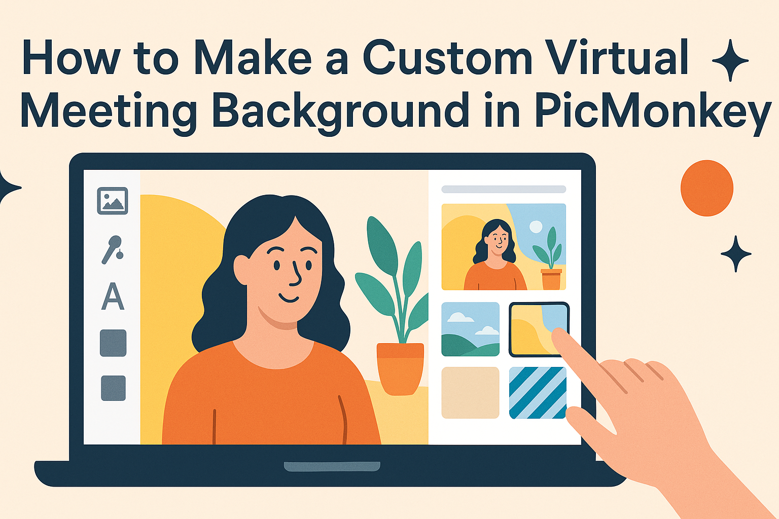 How to Make a Custom Virtual Meeting Background in PicMonkey