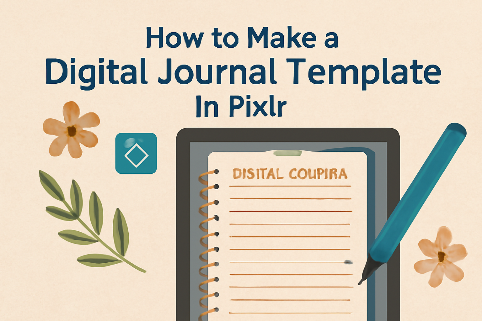 How to Make a Digital Journal Template in Pixlr