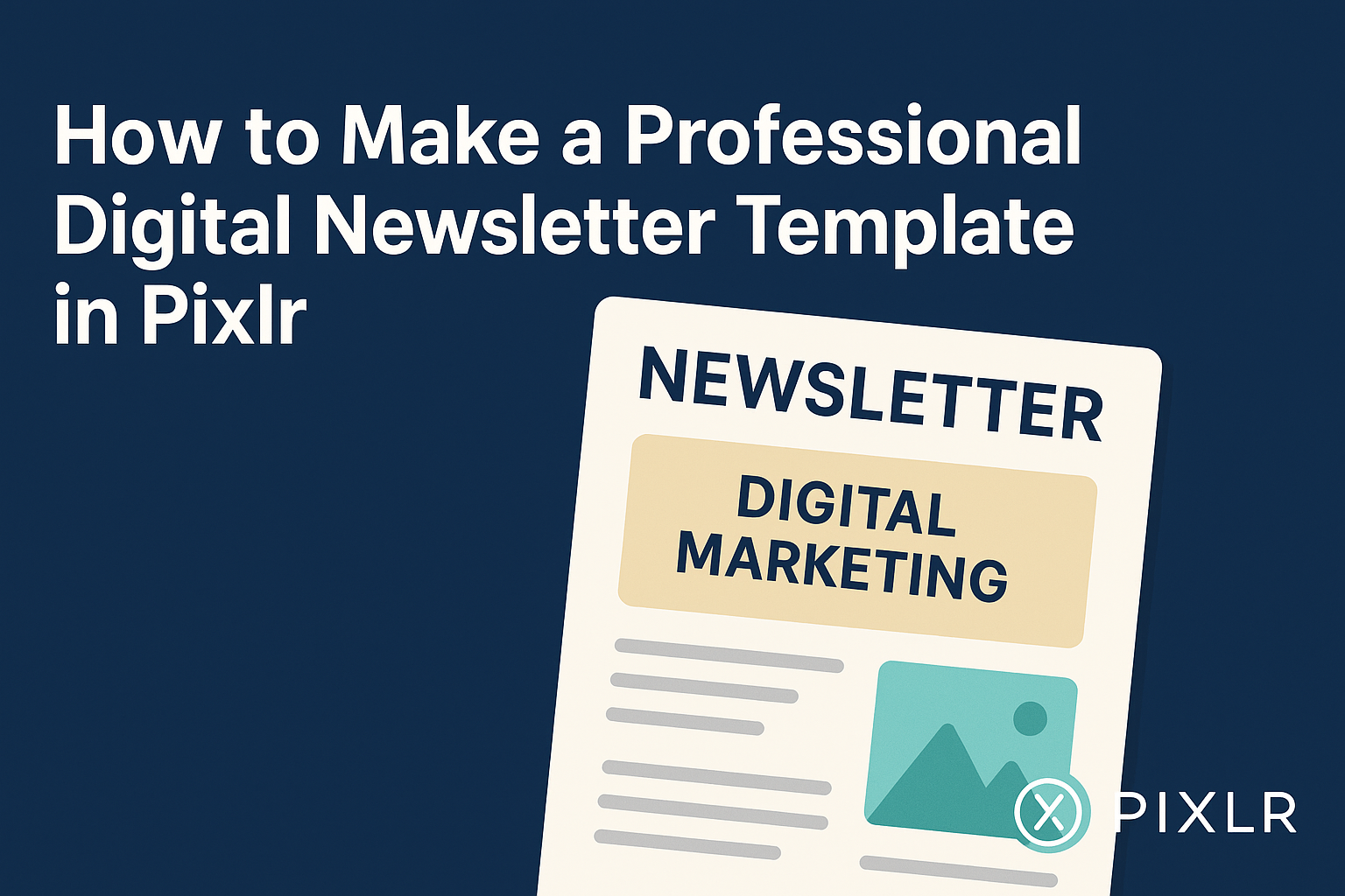 How to Make a Professional Digital Newsletter Template in Pixlr