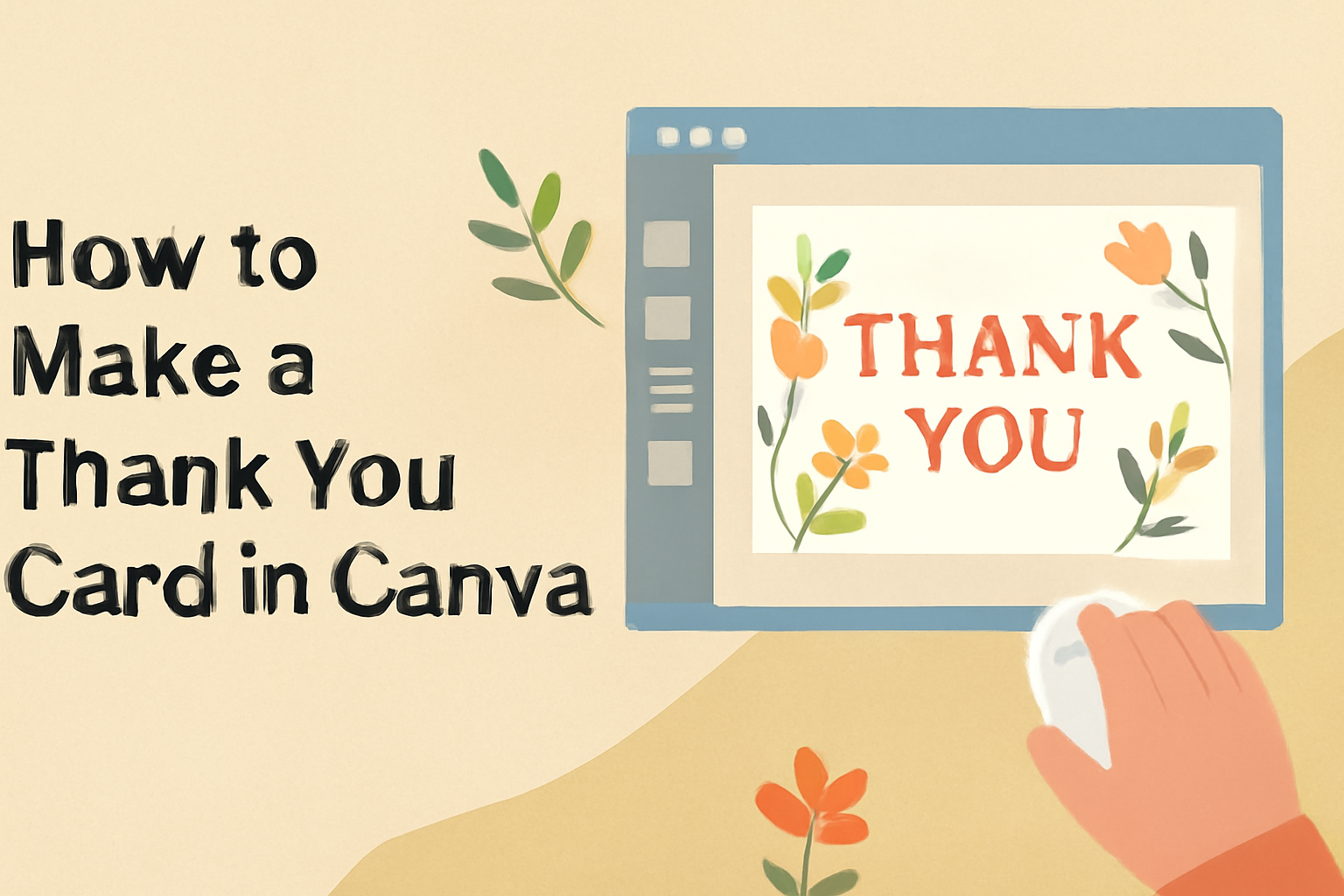 How to Make a Thank You Card in Canva