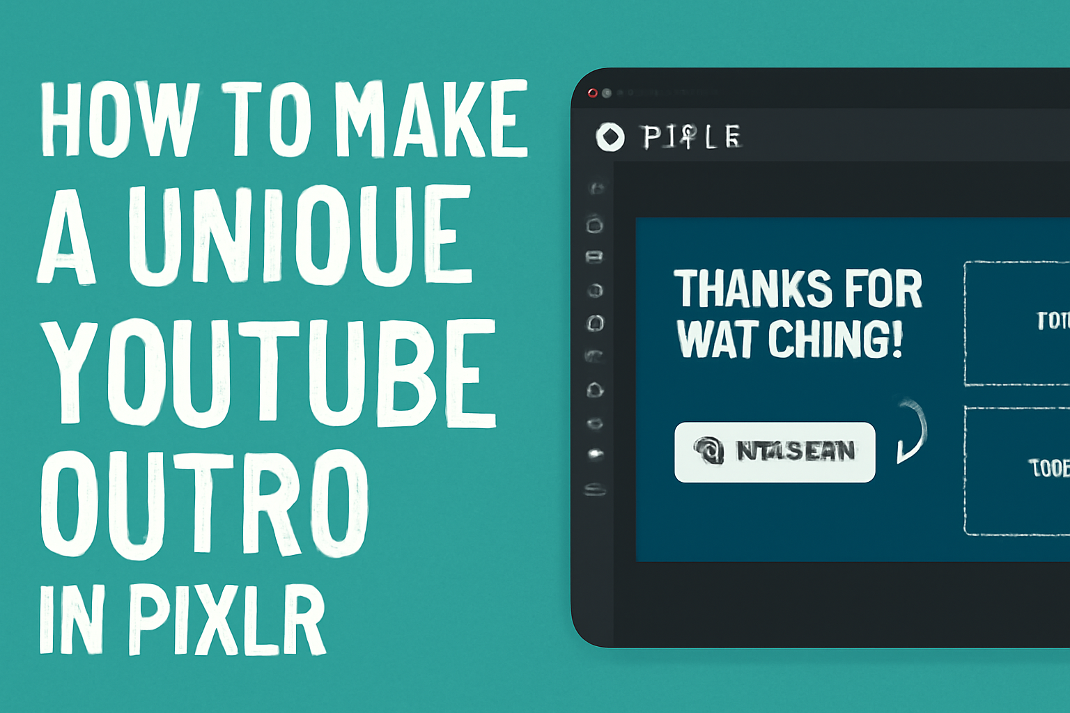 How to Make a Unique YouTube Outro in Pixlr