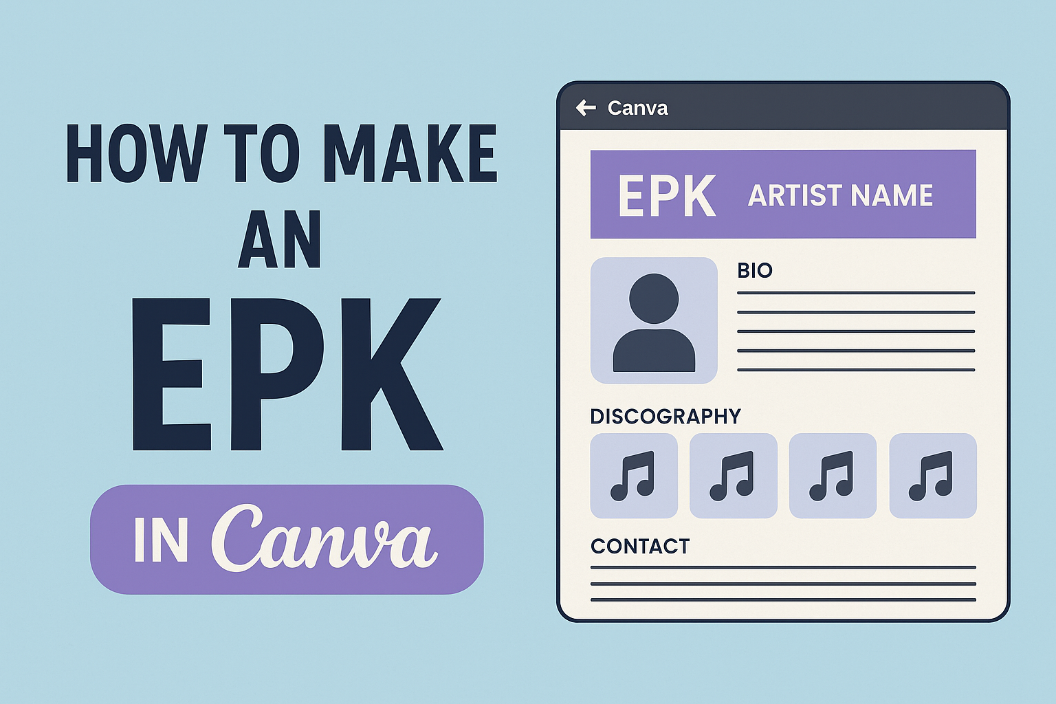 How to Make an EPK in Canva