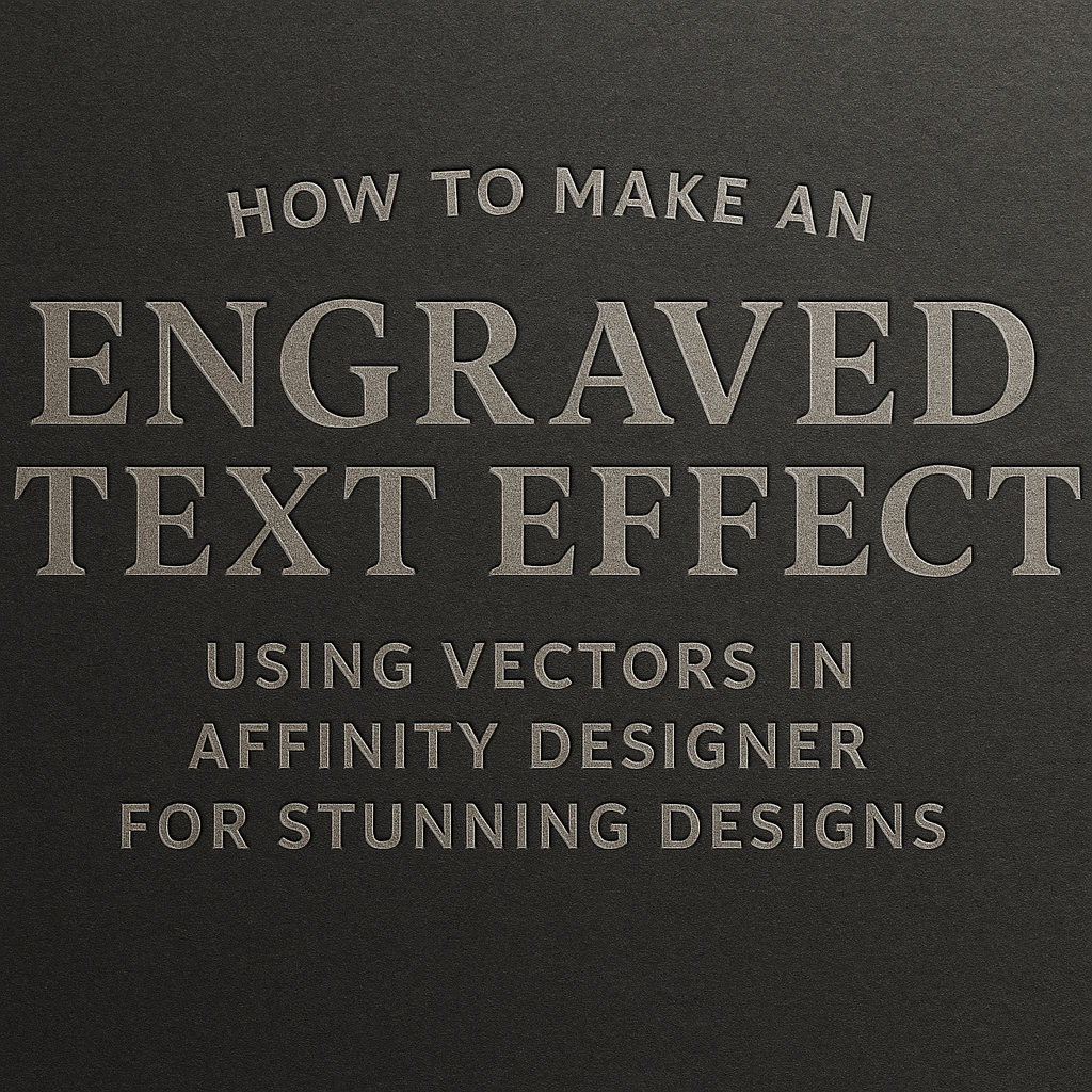 How to Make an Engraved Text Effect Using Vectors in Affinity Designer for Stunning Designs
