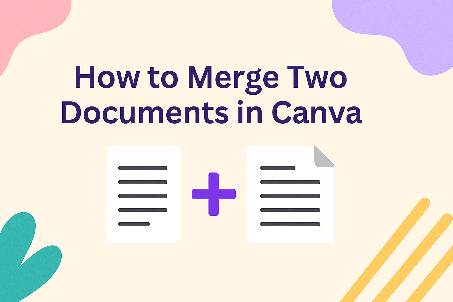 How to Merge Two Documents in Canva
