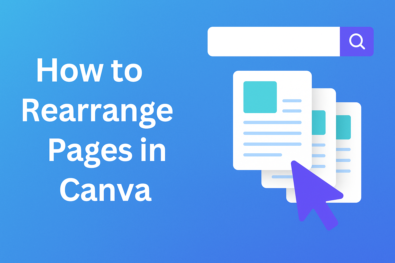 How to Rearrange Pages in Canva