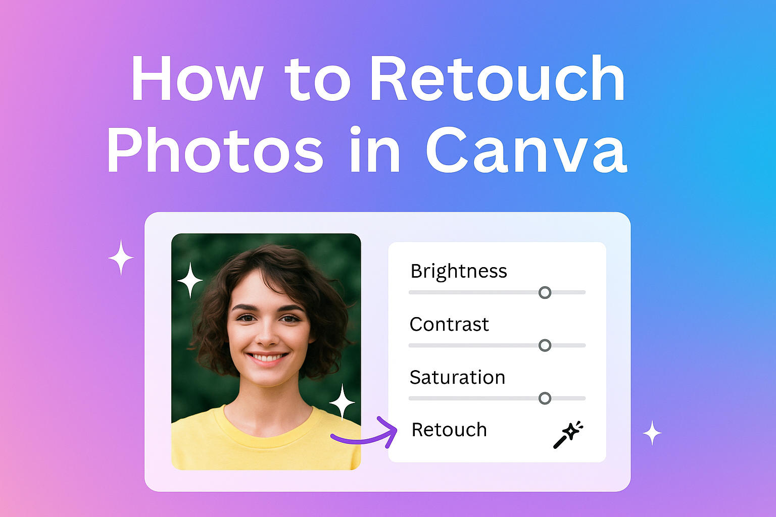 How to Retouch Photos in Canva