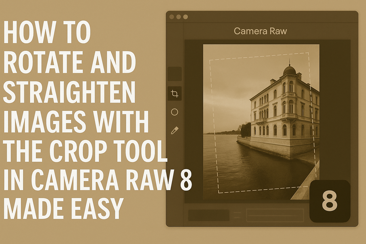 How to Rotate and Straighten Images with the Crop Tool in Camera Raw 8 Made Easy