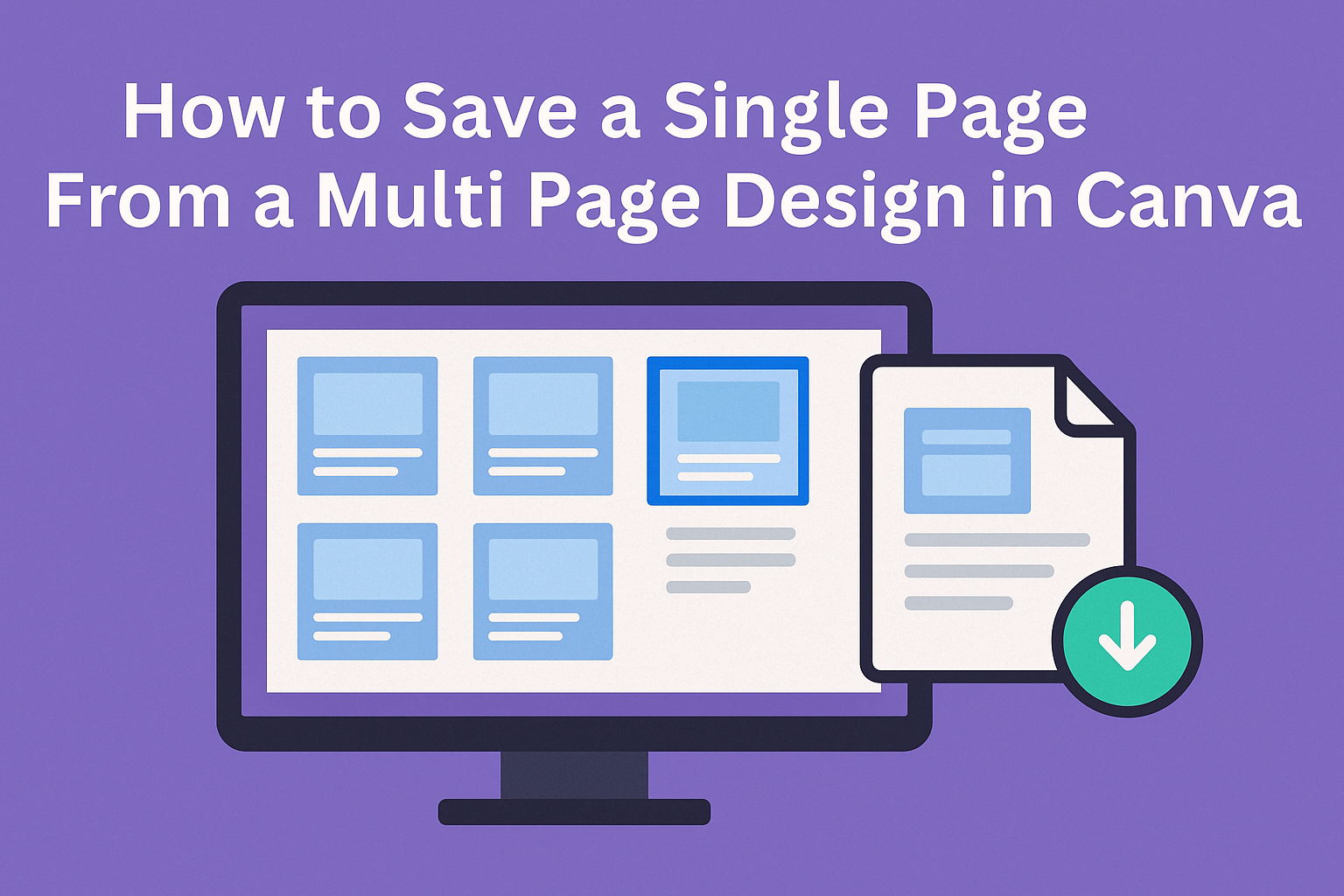 How to Save a Single Page From a Multi Page Design in Canva