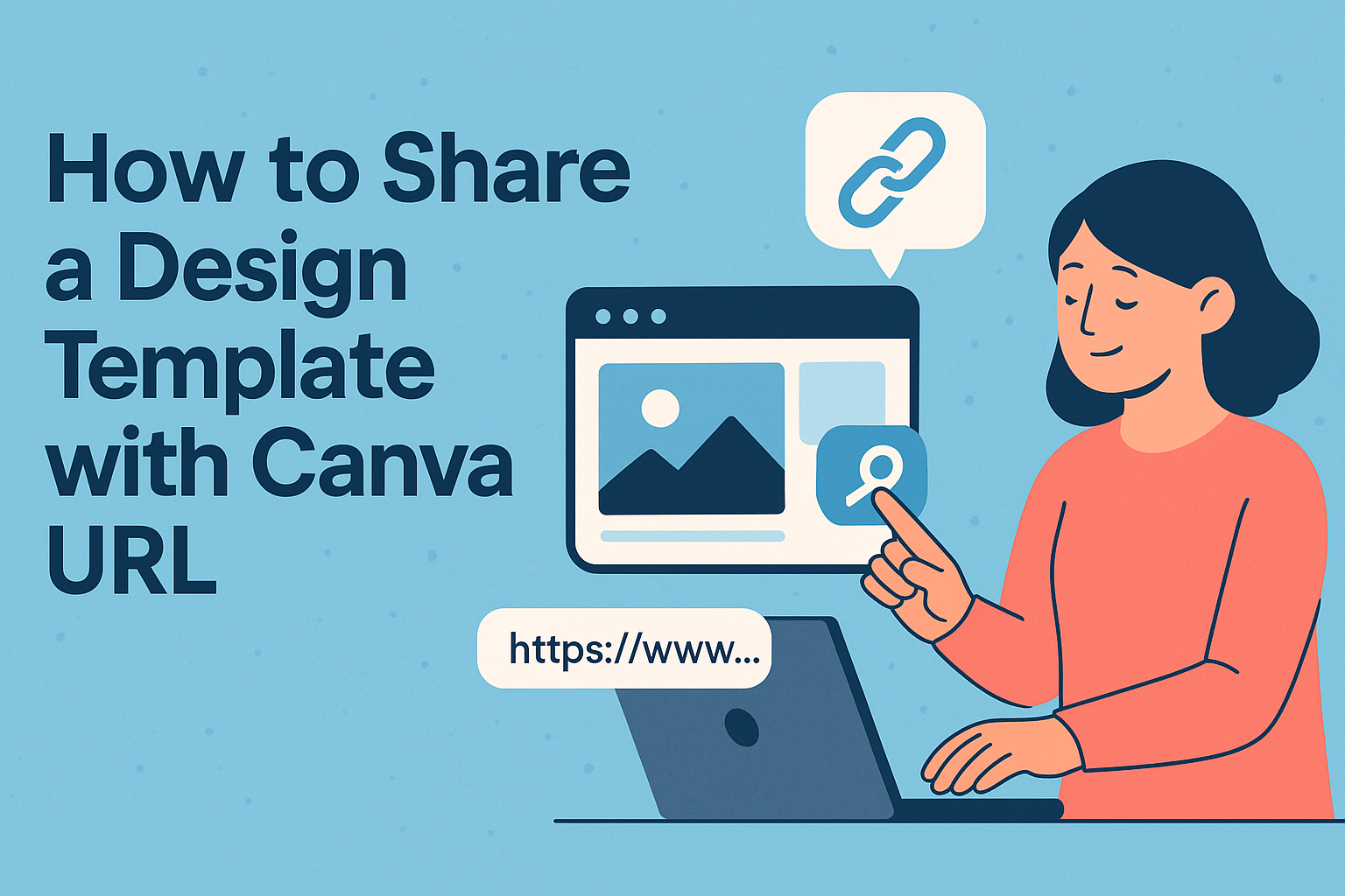 How to Share a Design Template with URL in Canva