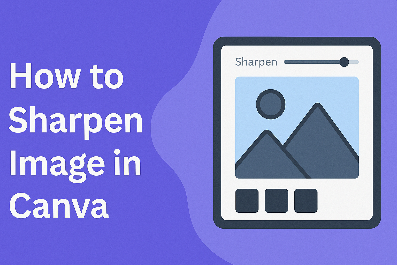 How to Sharpen Image in Canva