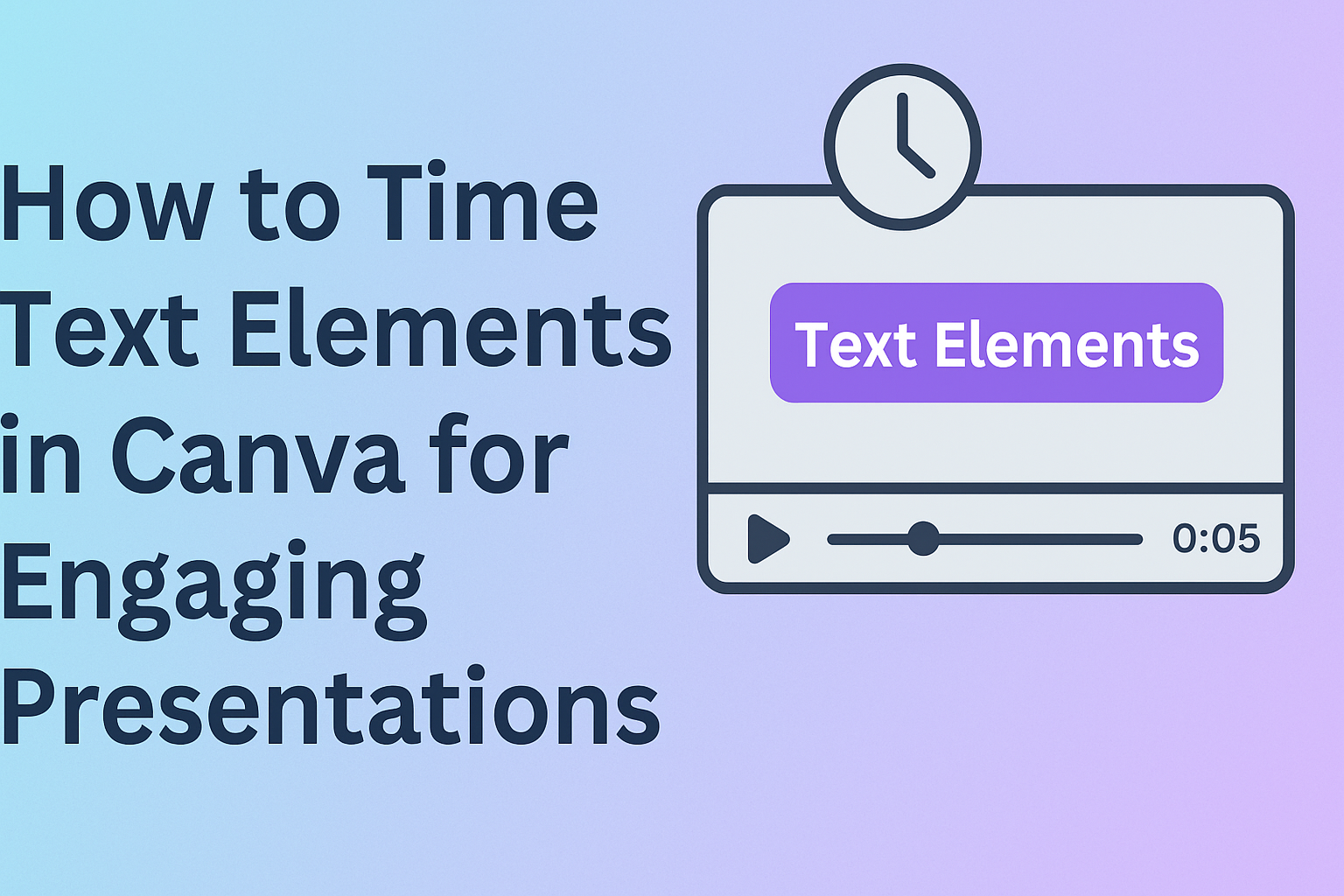 How to Time Text Elements in Canva for Engaging Presentations