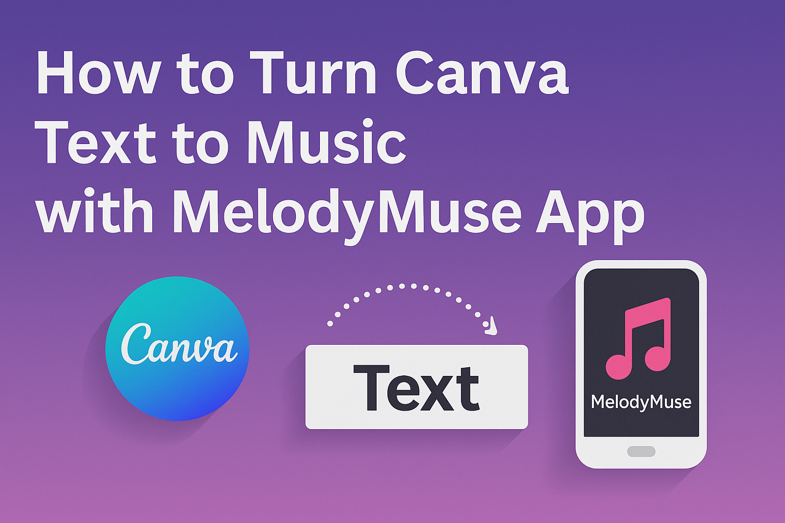 How to Turn Canva Text to Music with MelodyMuse App