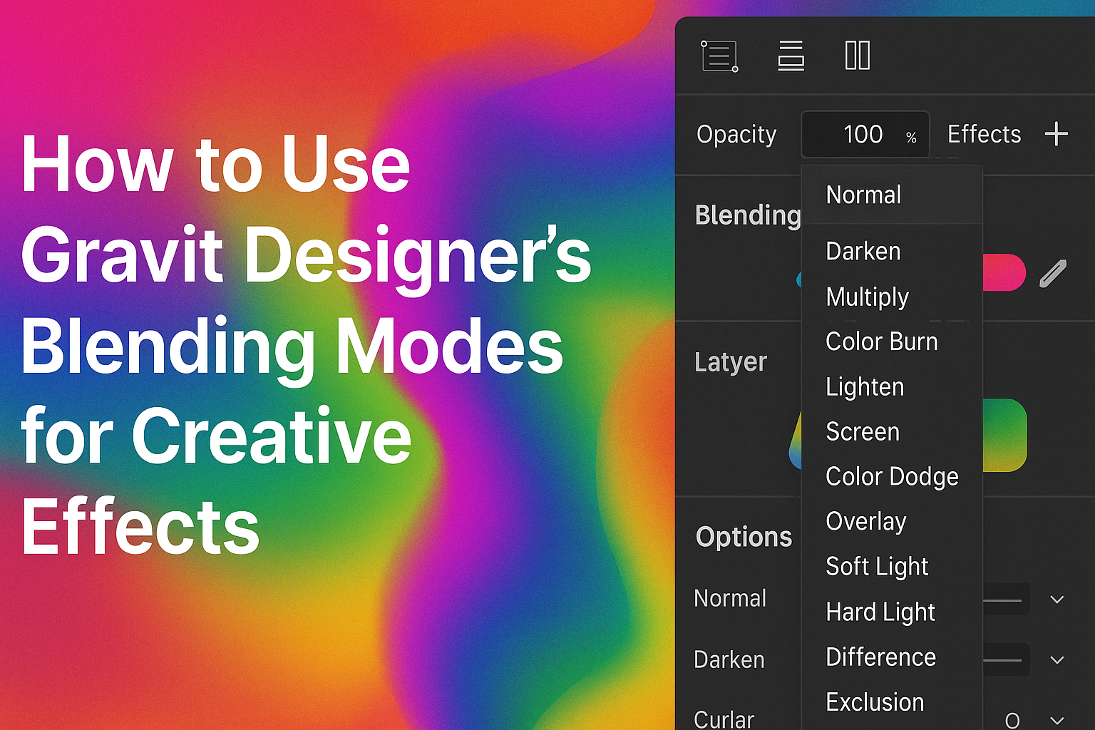 How to Use Gravit Designer’s Blending Modes for Creative Effects