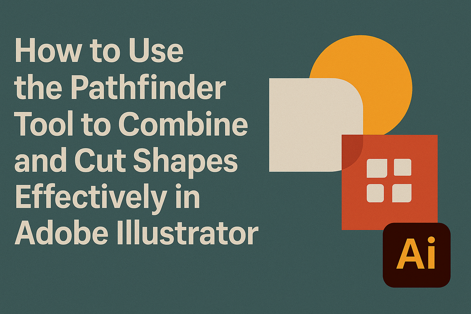 How to Use the Pathfinder Tool to Combine and Cut Shapes Effectively in Adobe Illustrator