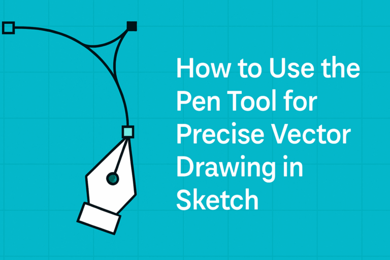 How to Use the Pen Tool for Precise Vector Drawing in Sketch - Graphic Design Resource