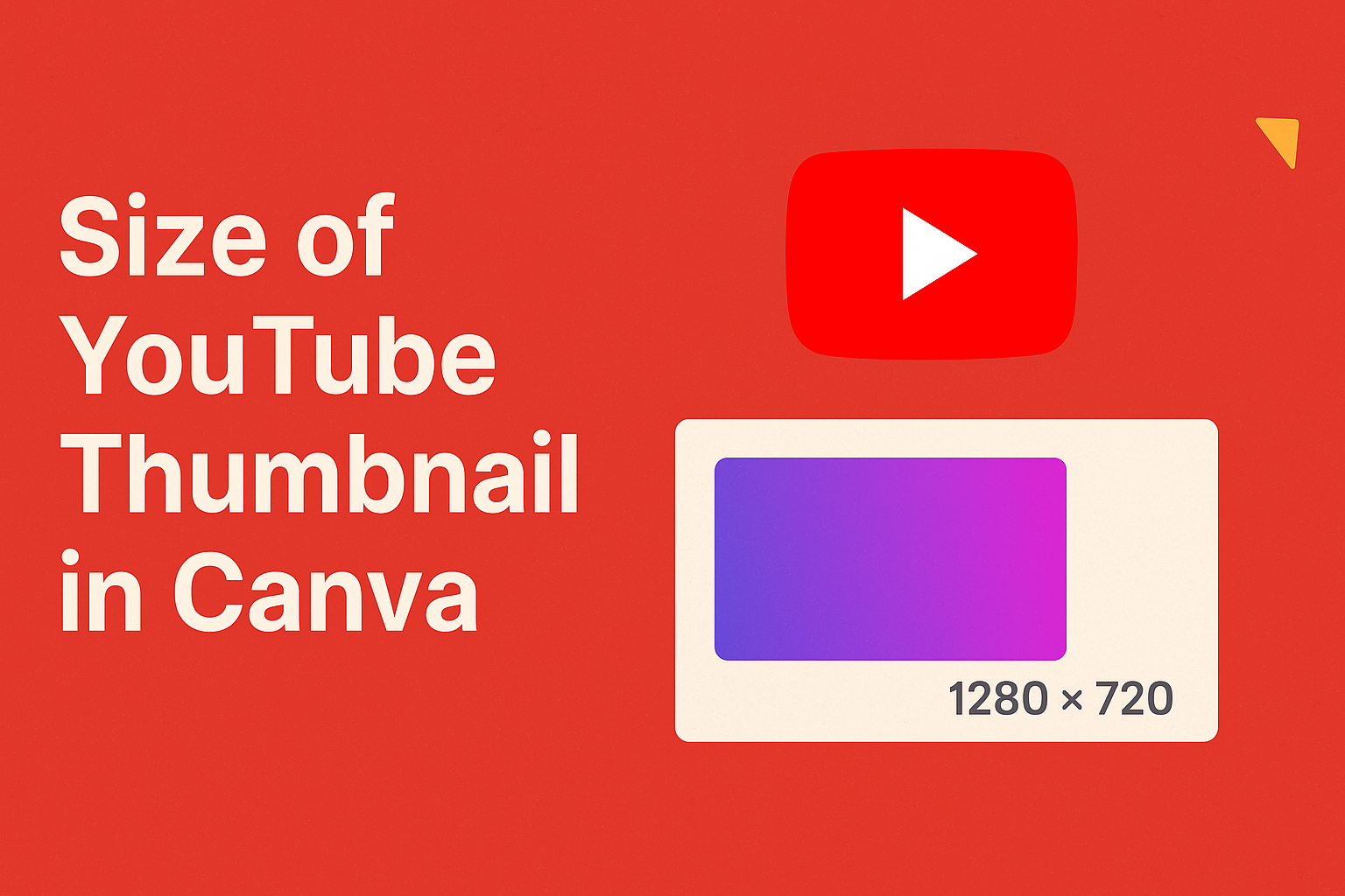 Size of YouTube Thumbnail in Canva