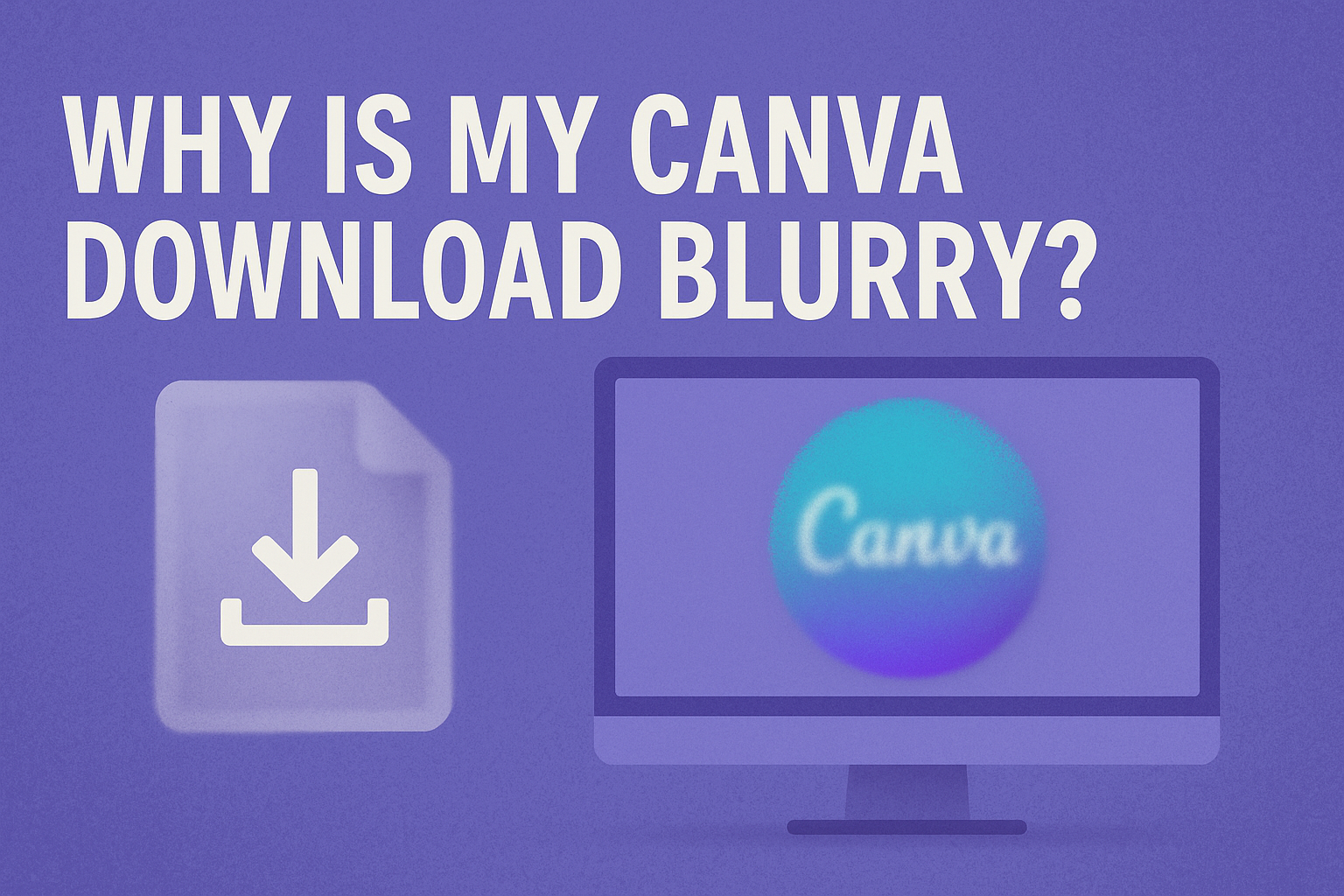 Why Is My Canva Download Blurry?