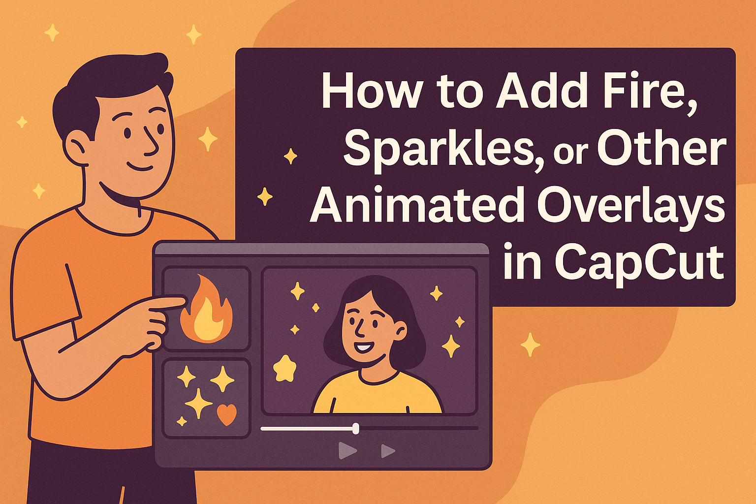 How to Add Fire, Sparkles, or Other Animated Overlays in CapCut