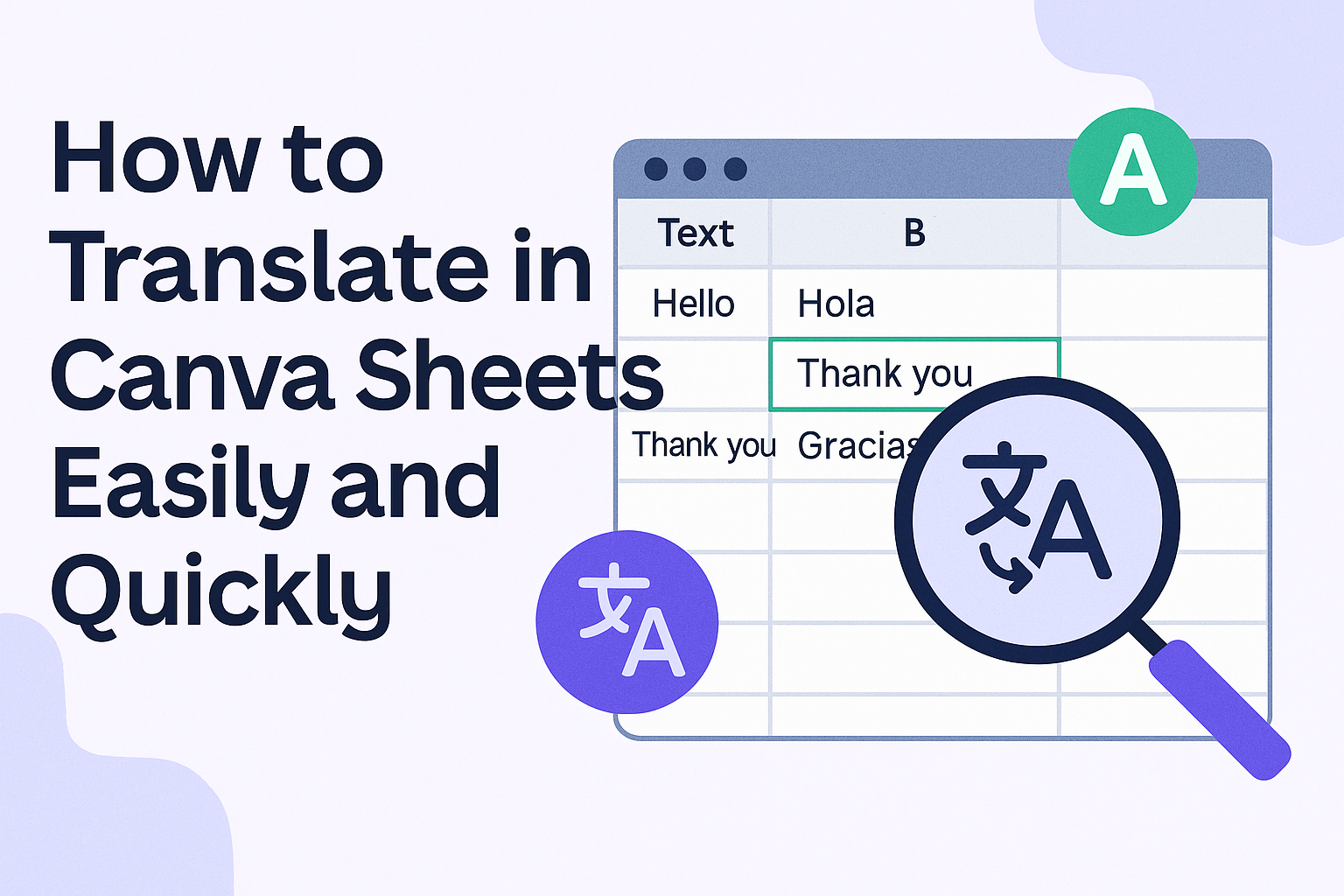 How to Translate in Canva Sheets Easily and Quickly