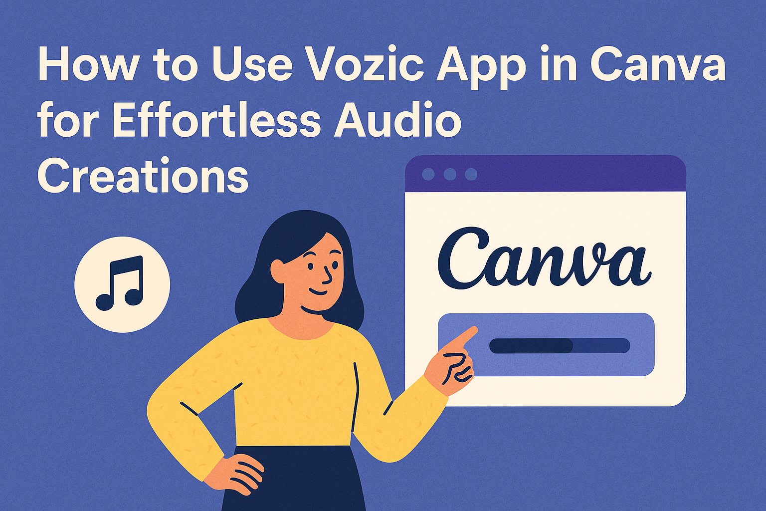 How to Use Vozic App in Canva for Effortless Audio Creations