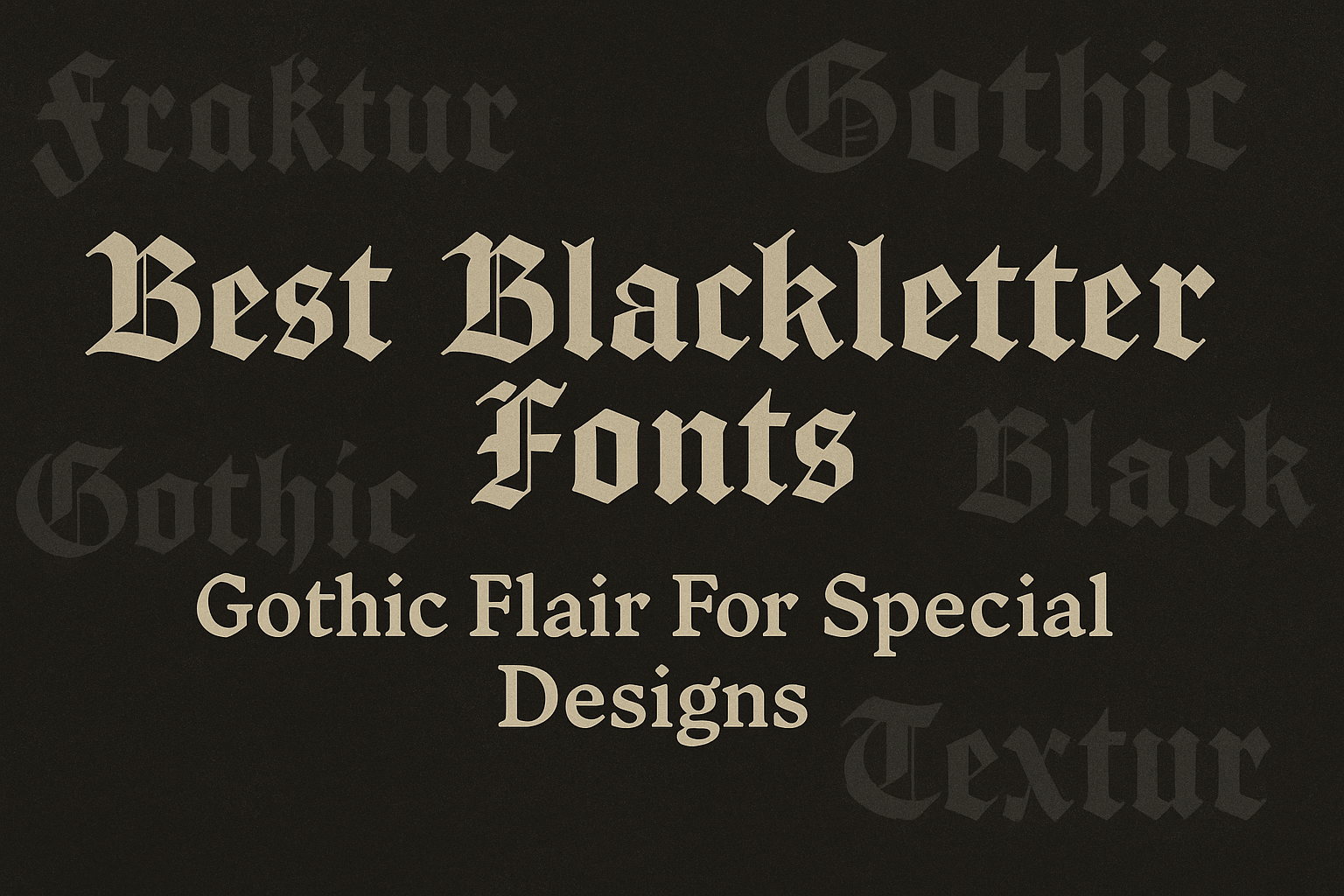 Best Blackletter Fonts Gothic Flair For Special Designs