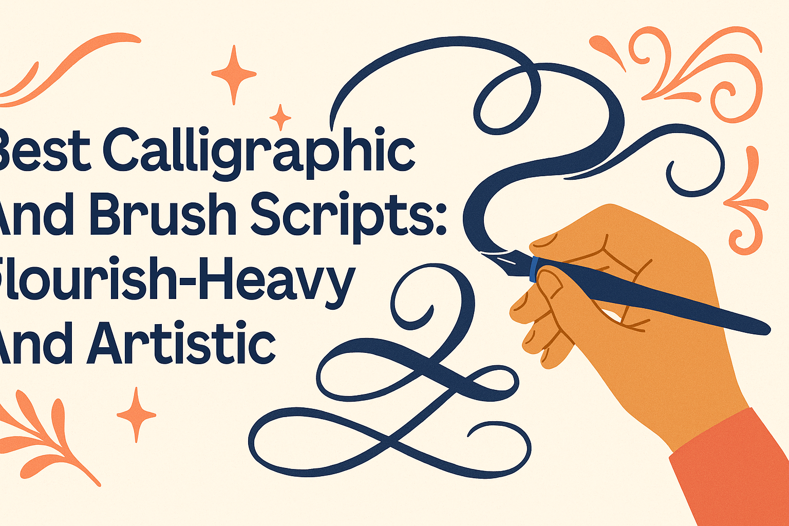 Best Calligraphic And Brush Scripts: Flourish-Heavy And Artistic