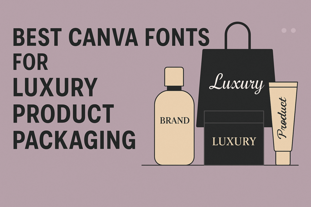 Best Canva Fonts For Luxury Product Packaging