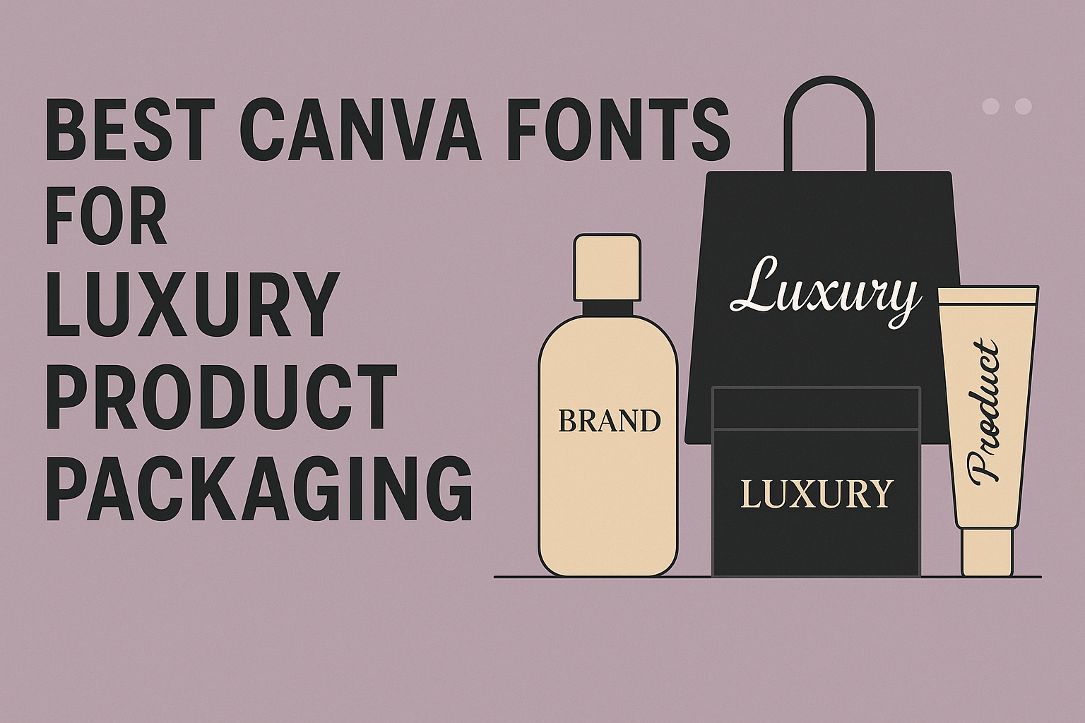 Best Canva Fonts For Luxury Product Packaging