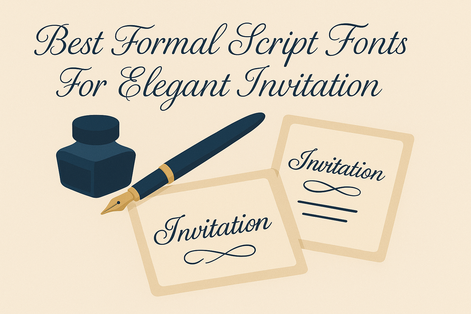 Best Formal Script Fonts For Elegant Invitations