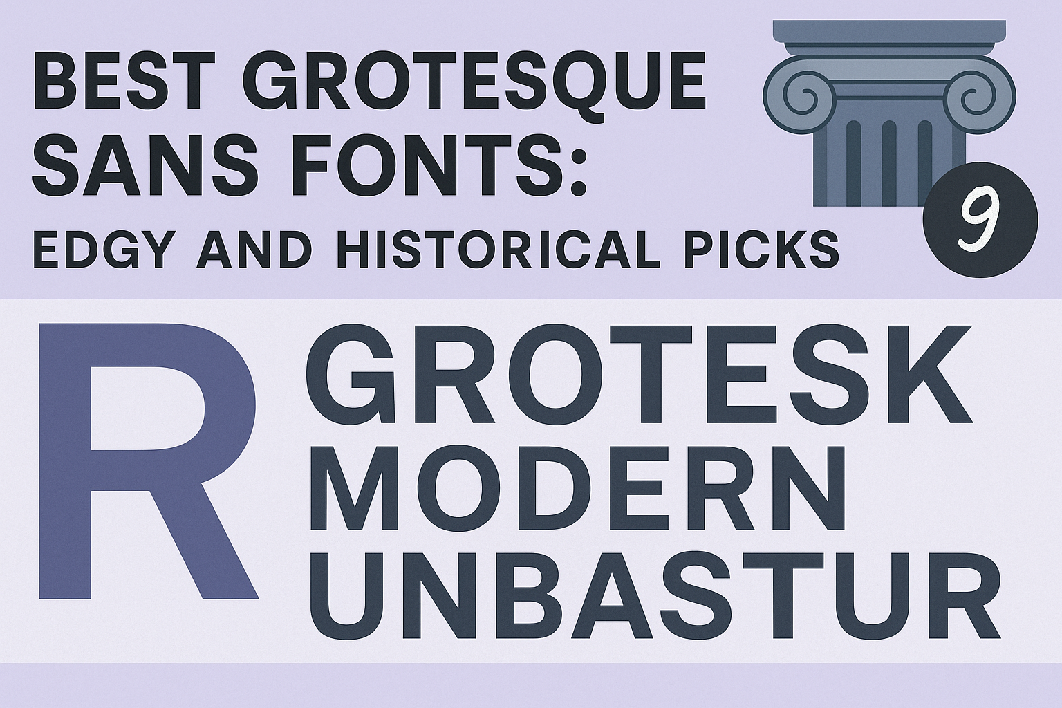 Best Grotesque Sans Fonts: Edgy And Historical Picks